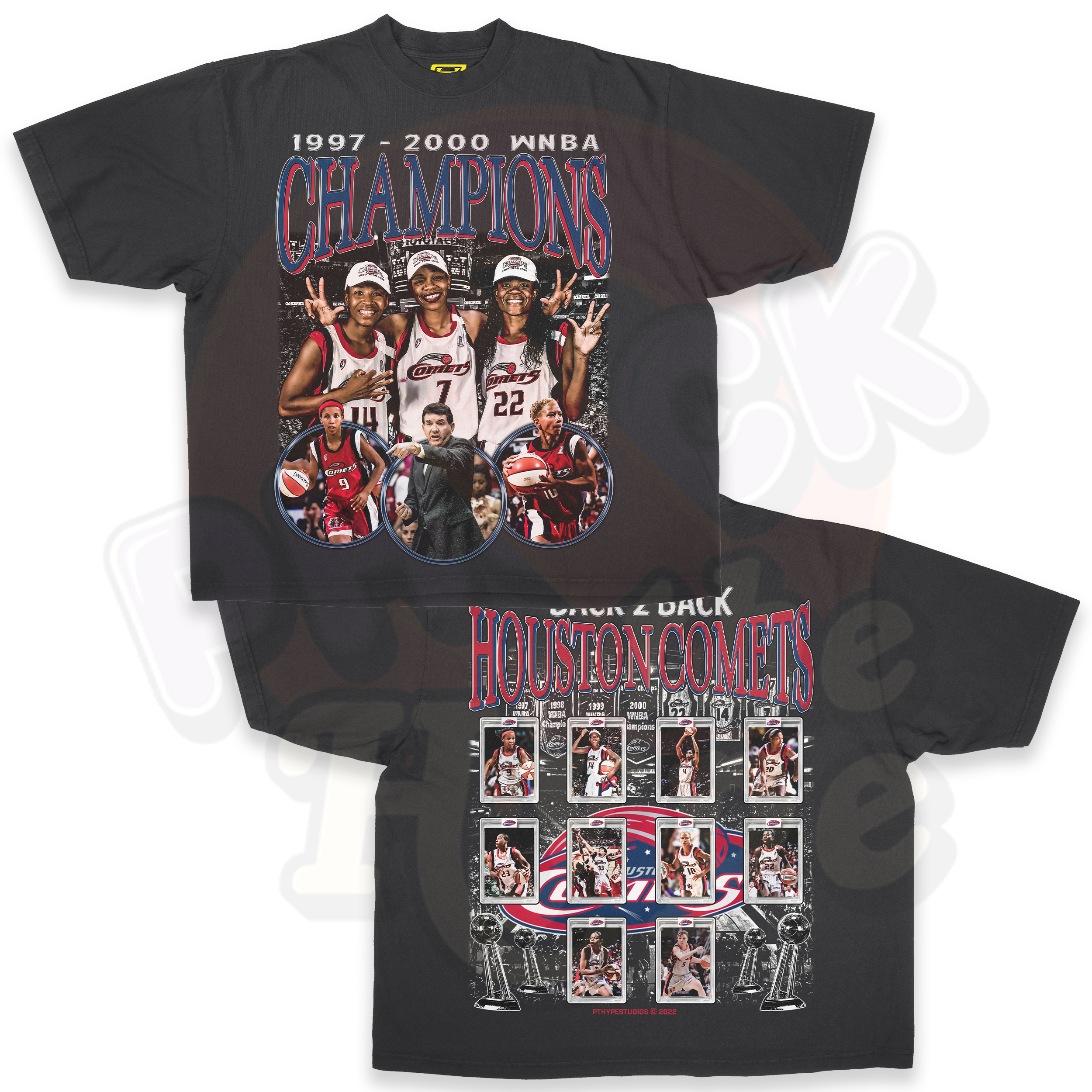 "Houston Comets" [Back 2 Back] - Tee
