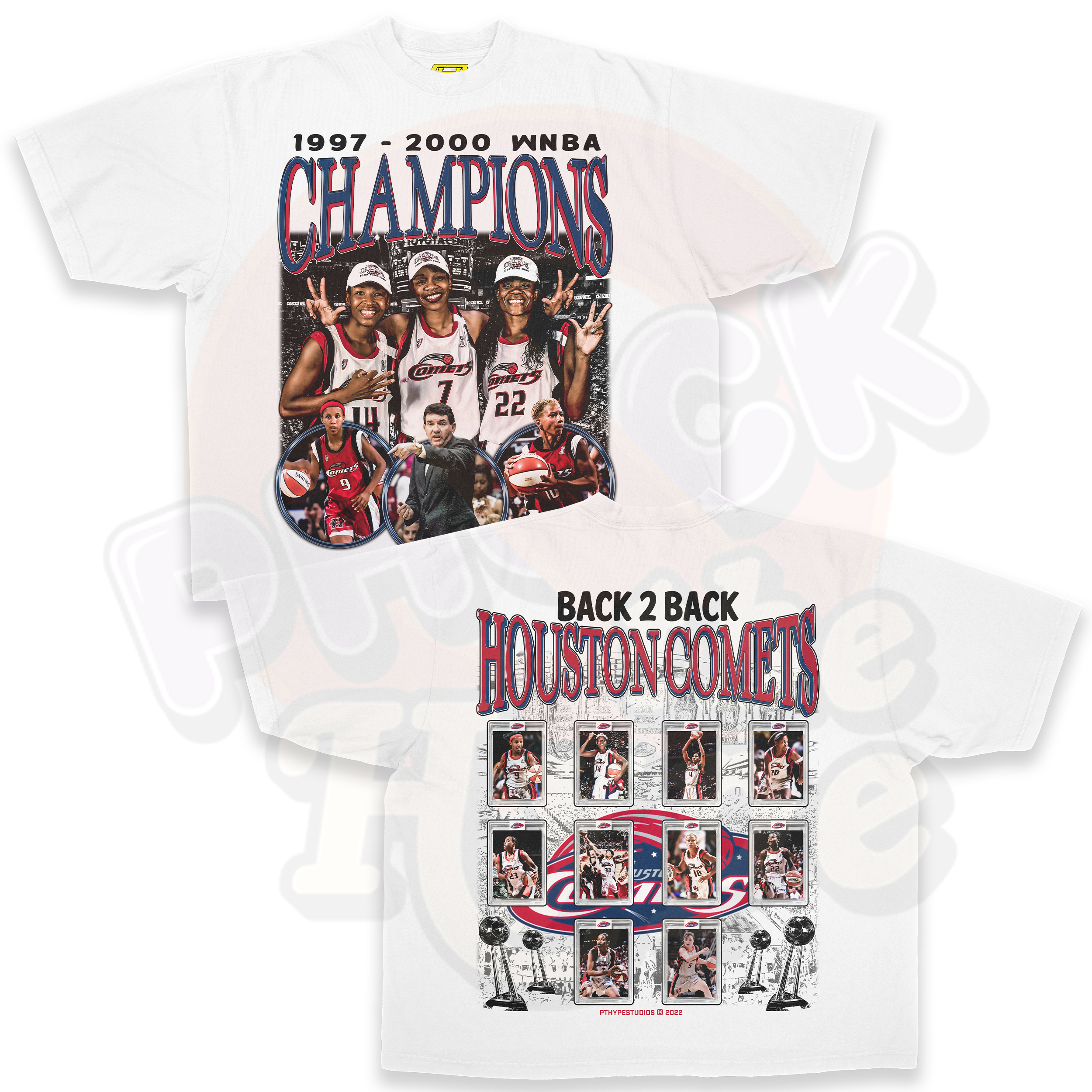 "Houston Comets" [Back 2 Back] - Tee