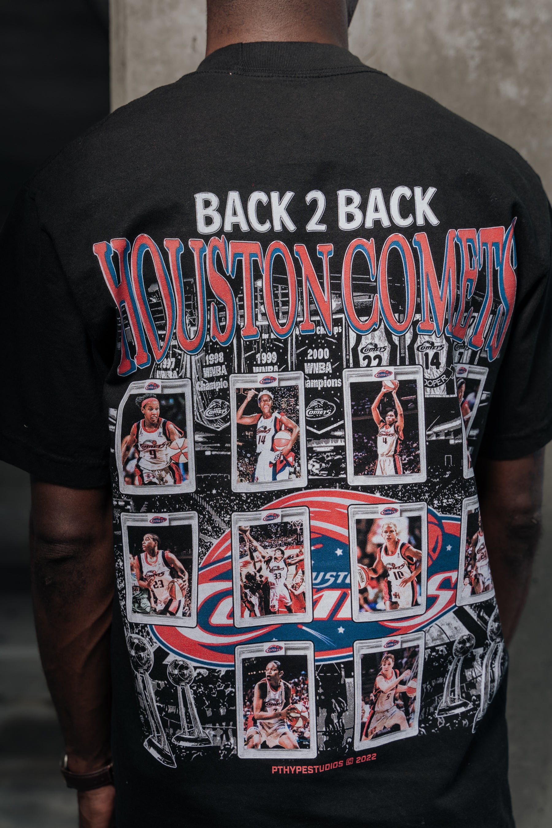 "Houston Comets" [Back 2 Back] - Tee