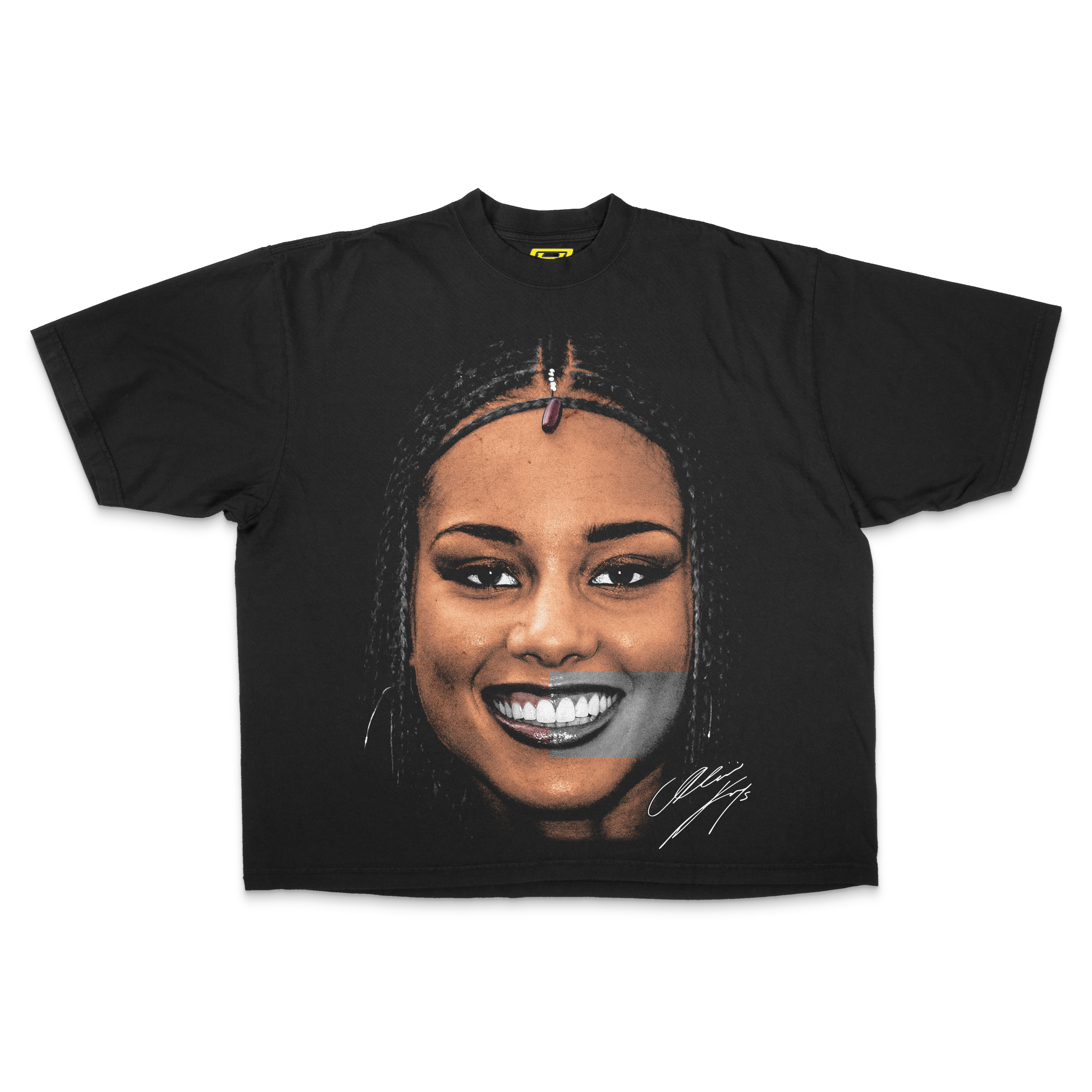 "Alicia Keys" [BIG FACE] OVERSIZE - Tee