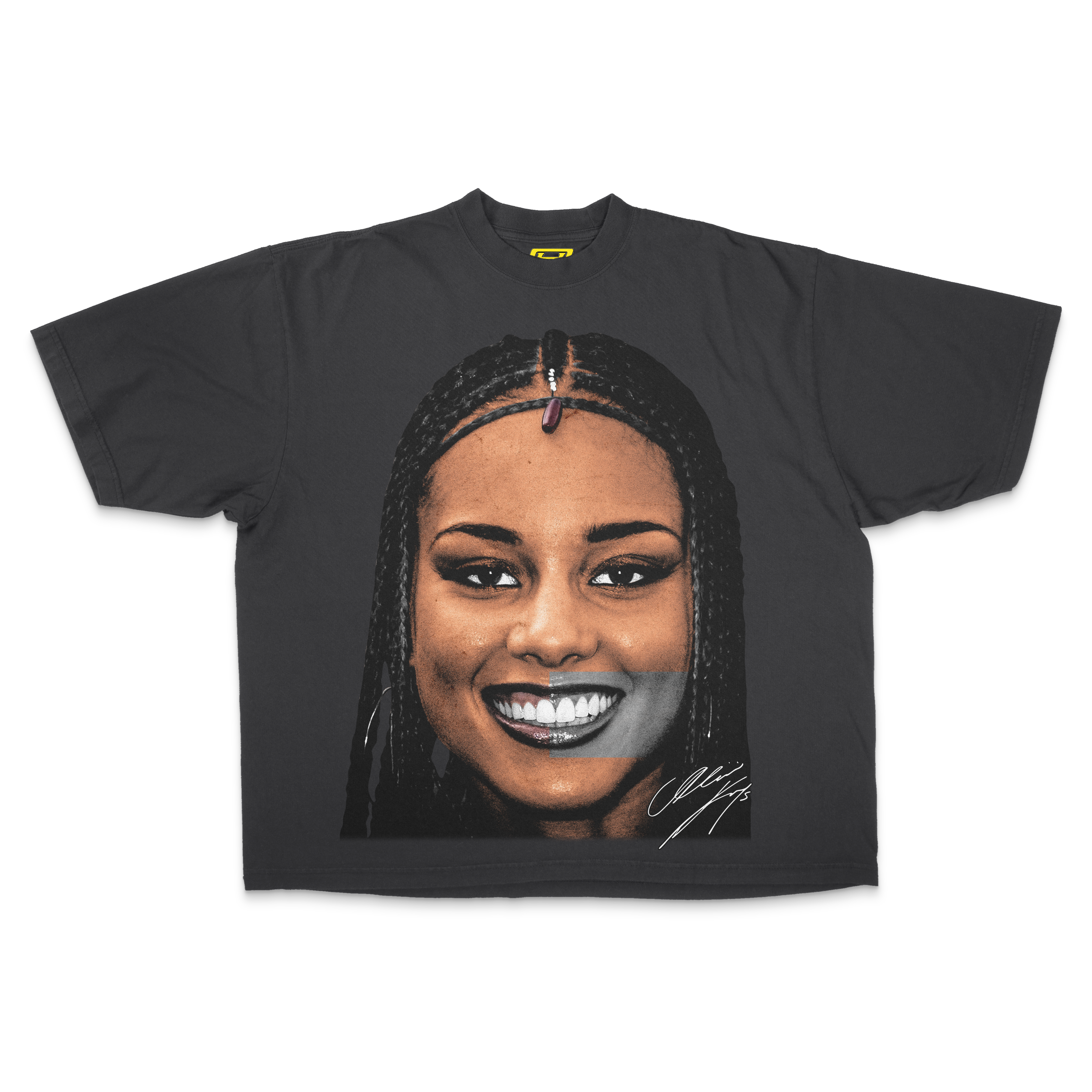 "Alicia Keys" [BIG FACE] OVERSIZE - Tee