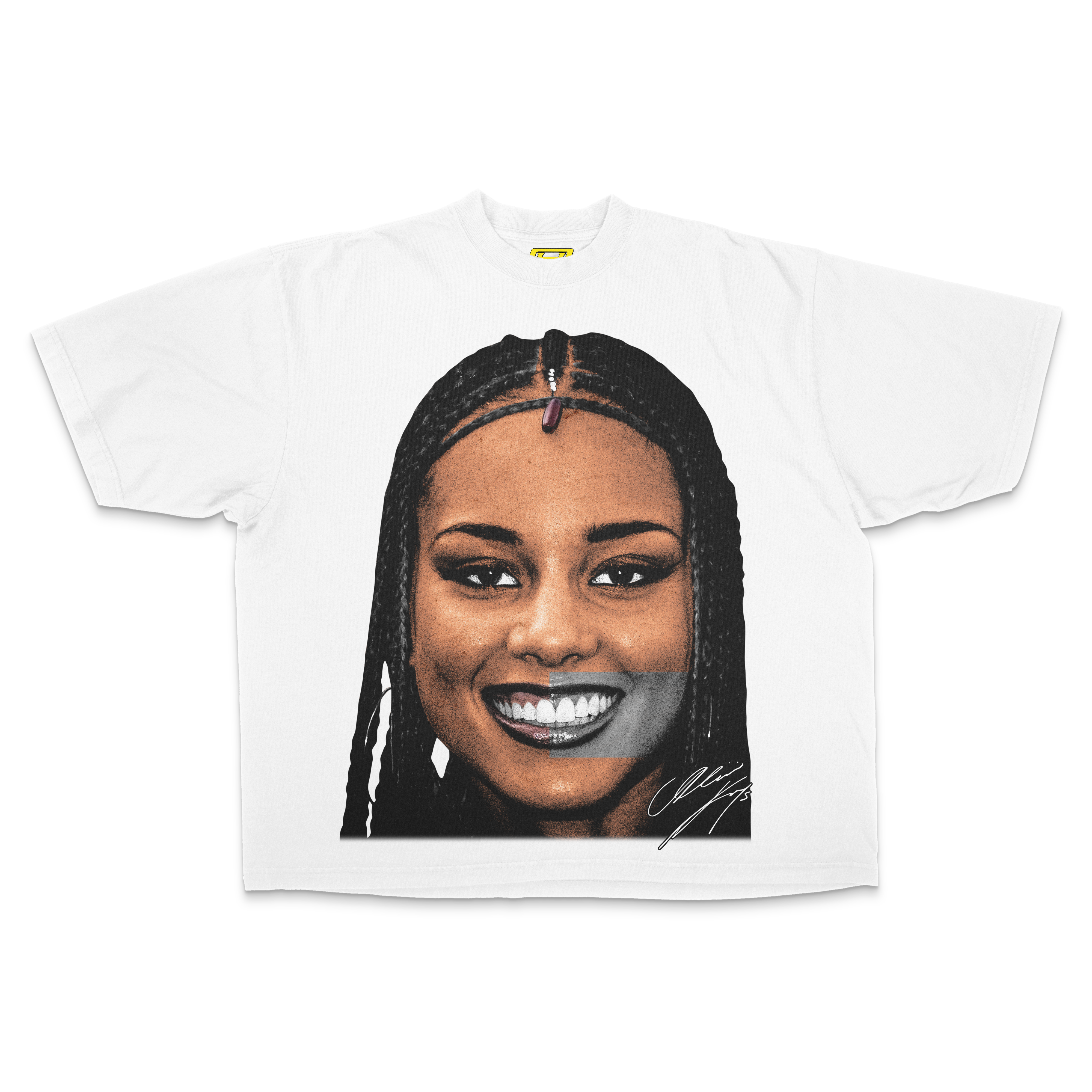 "Alicia Keys" [BIG FACE] OVERSIZE - Tee