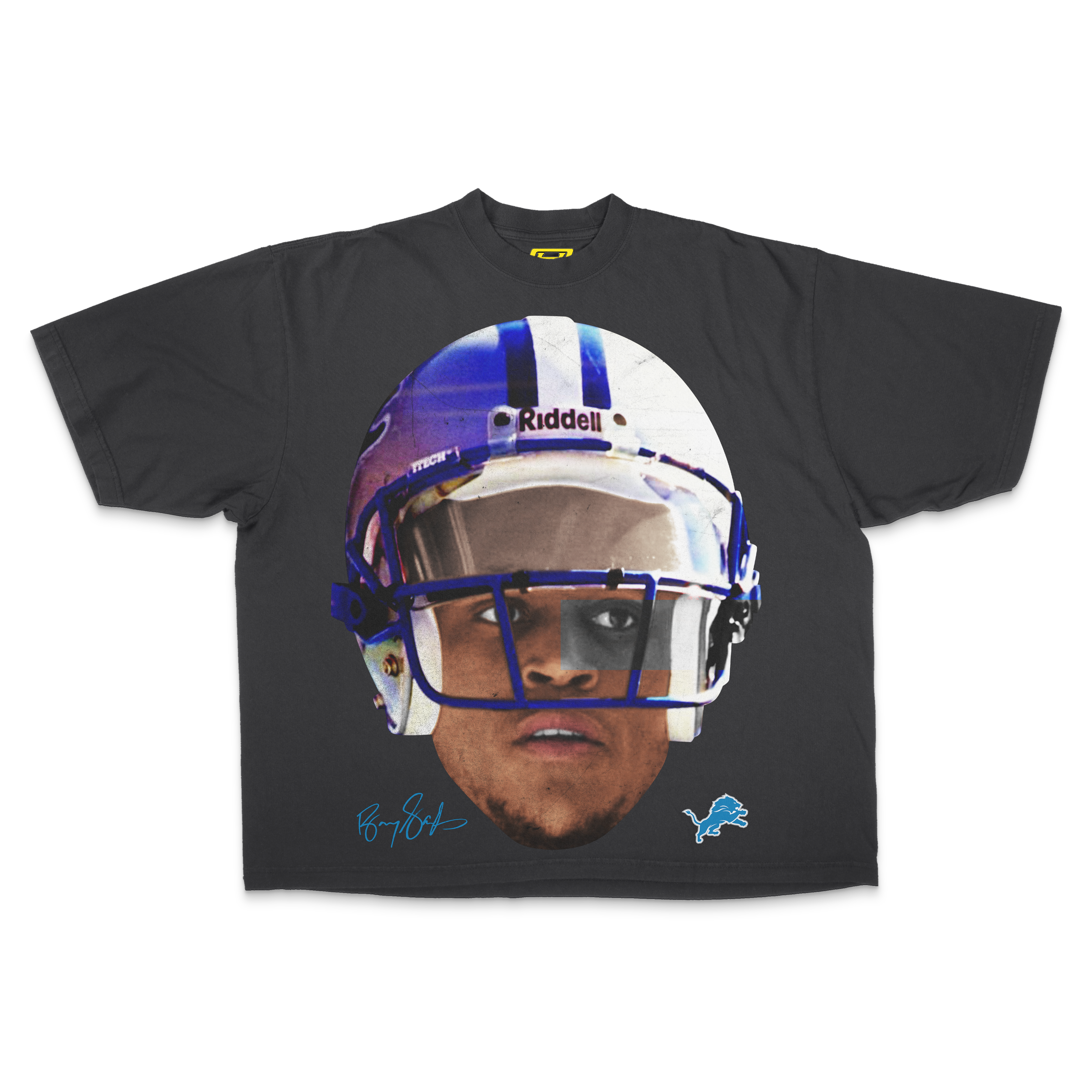 "Detroit Lions" [Barry Sanders] OVERSIZE - Tee