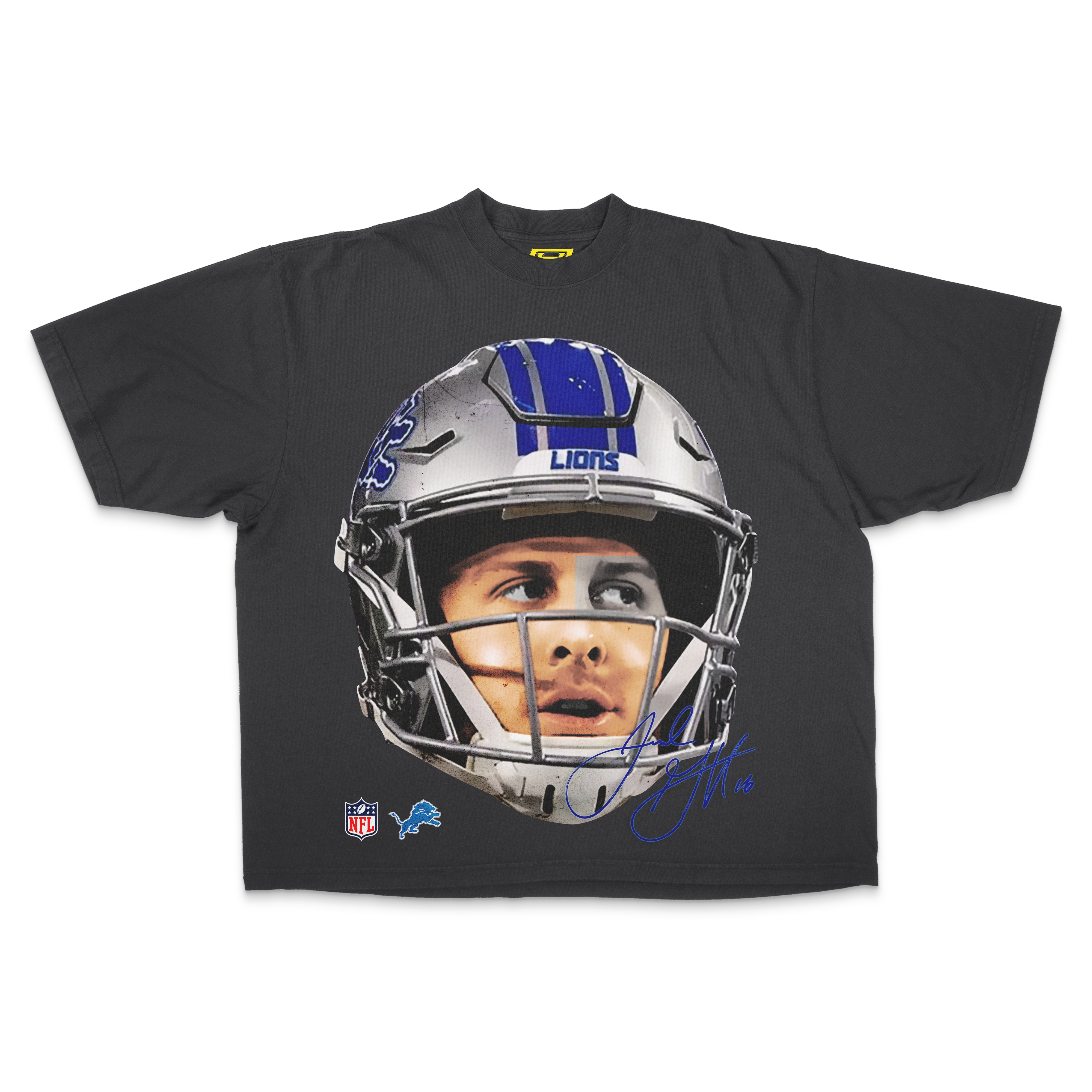 "Detroit Lions" [Jared Goff] OVERSIZE - Tee