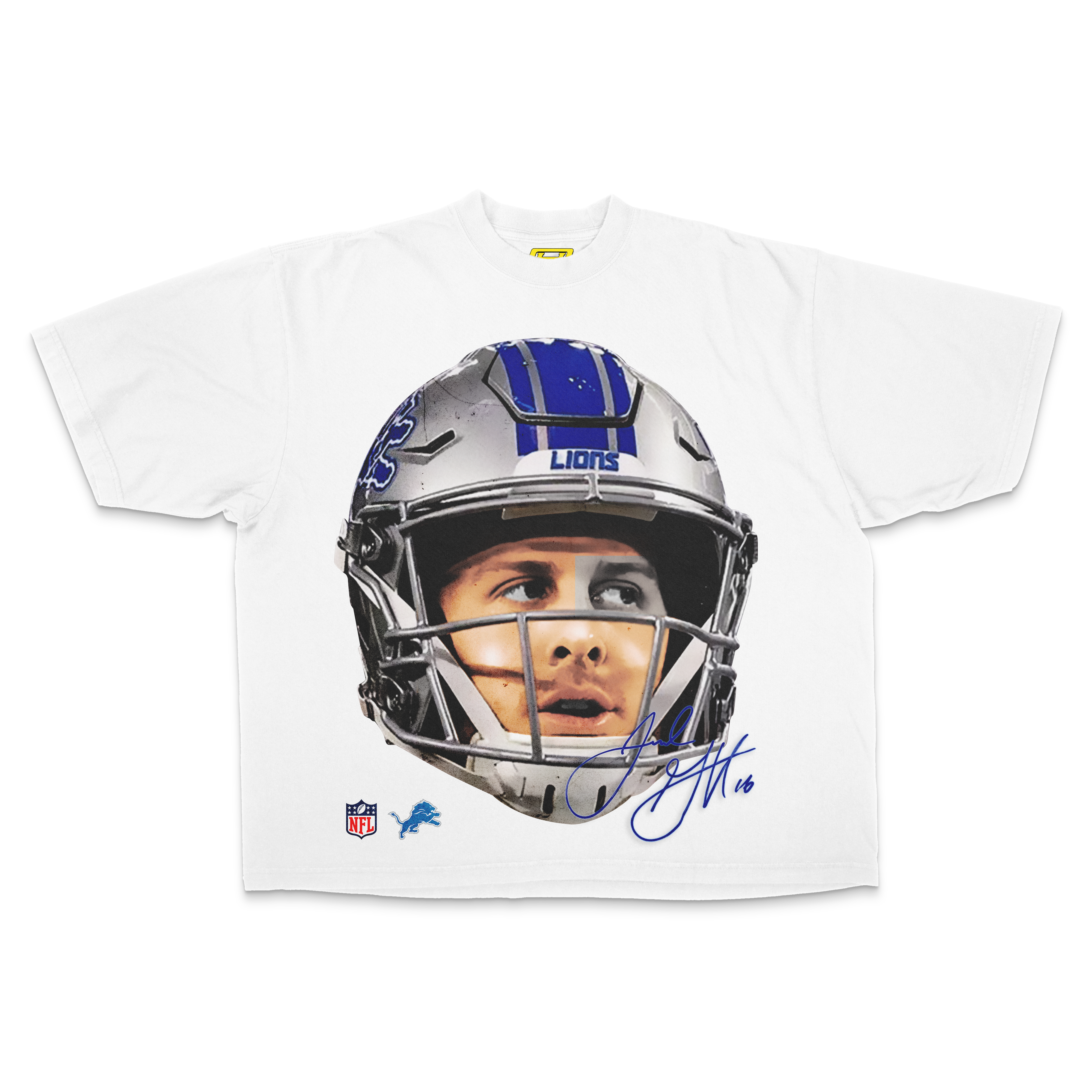 "Detroit Lions" [Jared Goff] OVERSIZE - Tee