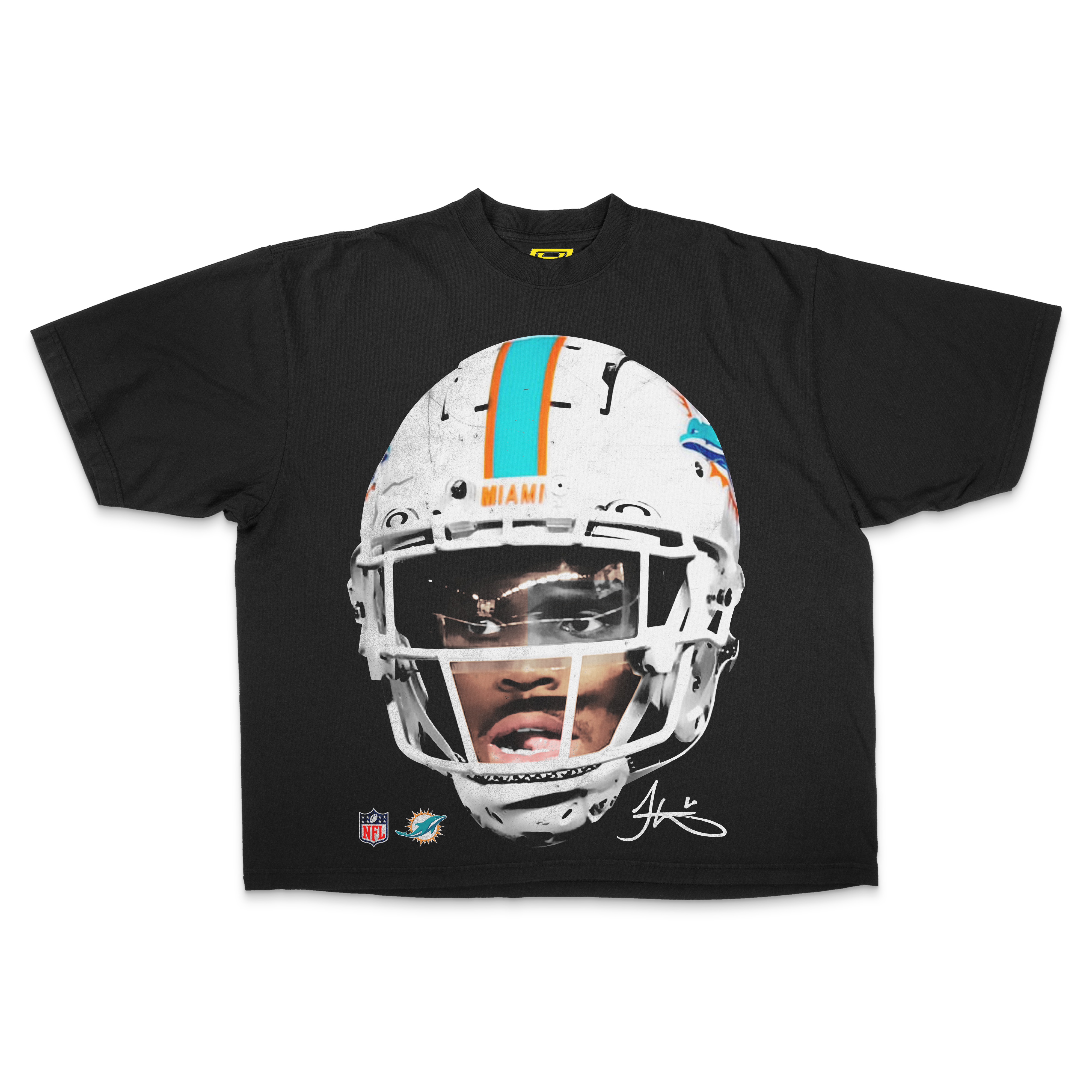 "Miami Dolphins" [Tyreek Hill] OVERSIZE - Tee