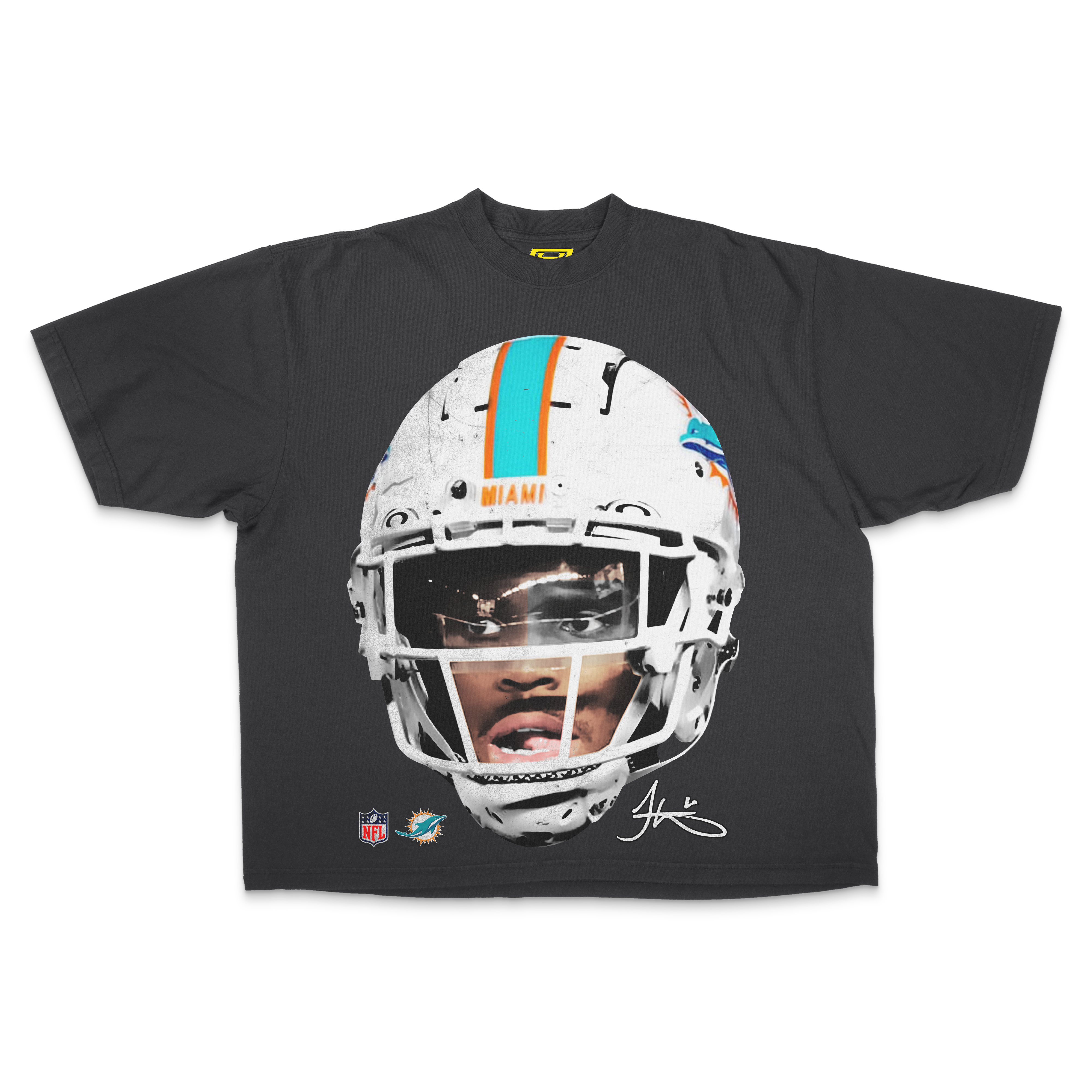 "Miami Dolphins" [Tyreek Hill] OVERSIZE - Tee